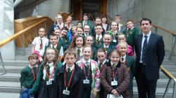Mark Welcomes St Patrick's to Parliament
