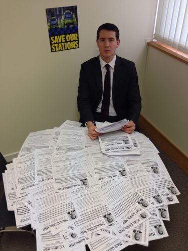 Mark fights for Cumbernauld and Kilsyth Police Offices, facing deep cuts at the hands of the Scottish Government