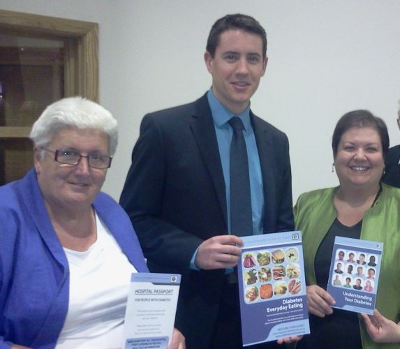 Mark is joined by Depute Provost Jean Jones and Shadow Health Secretary Jackie Baillie MSP at Diabetes Event in Cornerstone Church