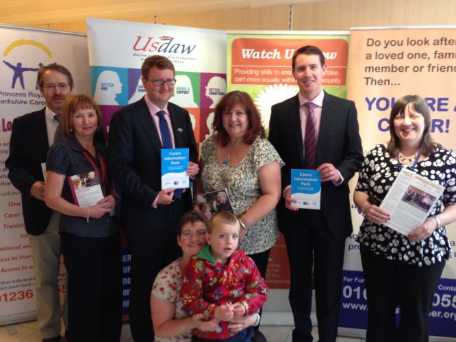 Mark and Gregg McClymont MP host special carer's surgery in Cumbernauld Town Centre