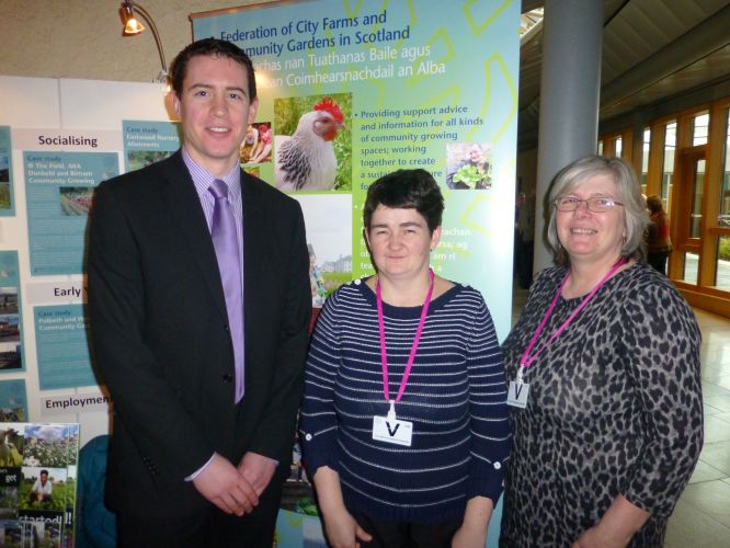 Mark welcomes Watch Us Grow, a Cumbernauld-based social enterprise, to Parliament
