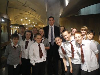 Holy Cross Primary School come to Holyrood
