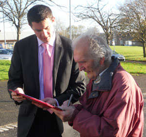 Hundreds of local people signed mark’s petition to get local health services restored.